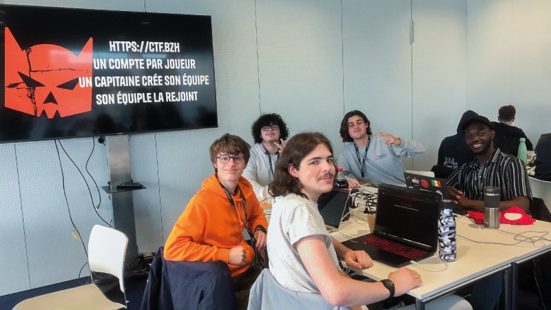 Equipe de l'IUT de Saint-Malo au BreizhCTF 2024