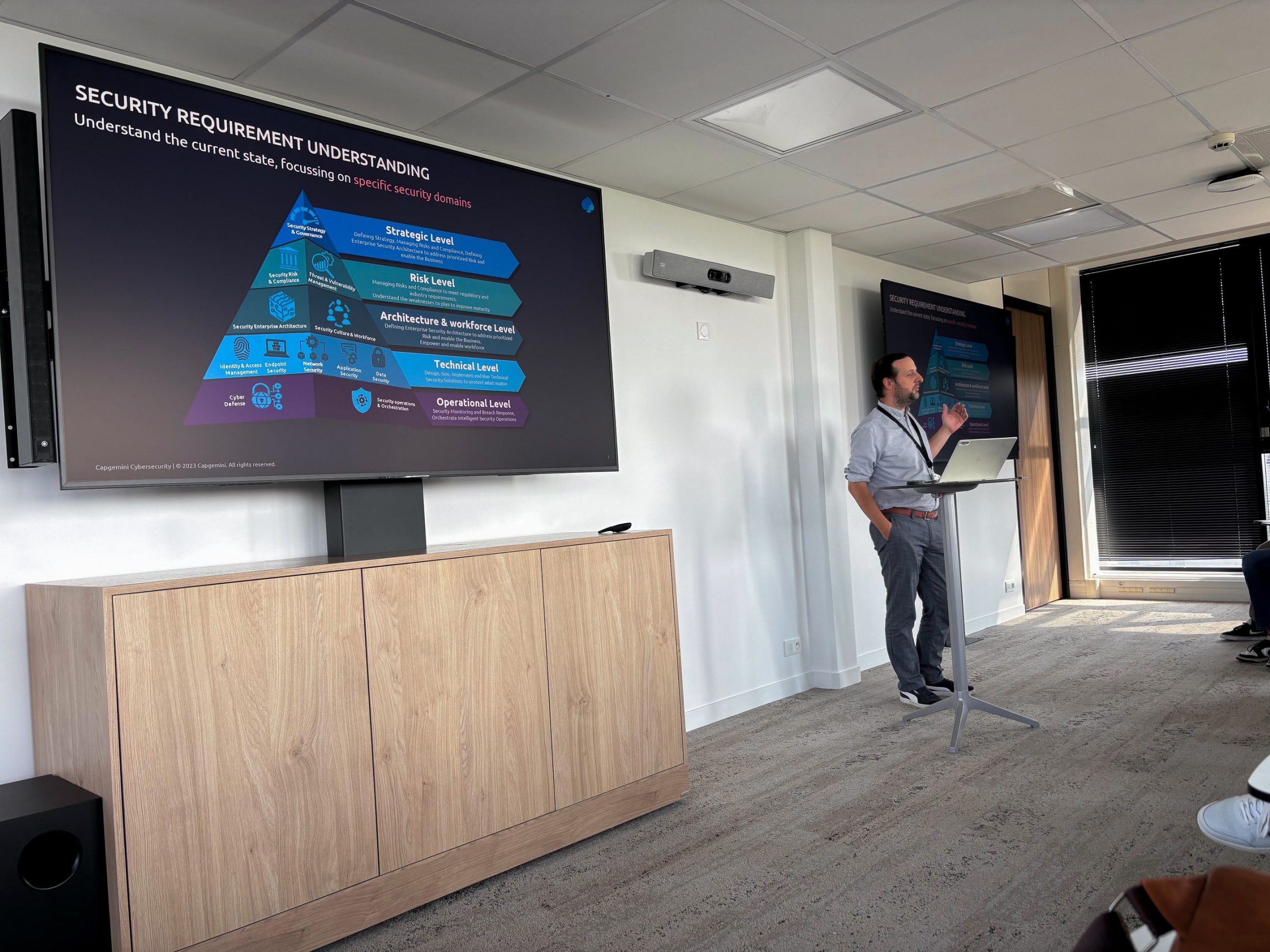 Présentation de Capgemini dans leurs locaux