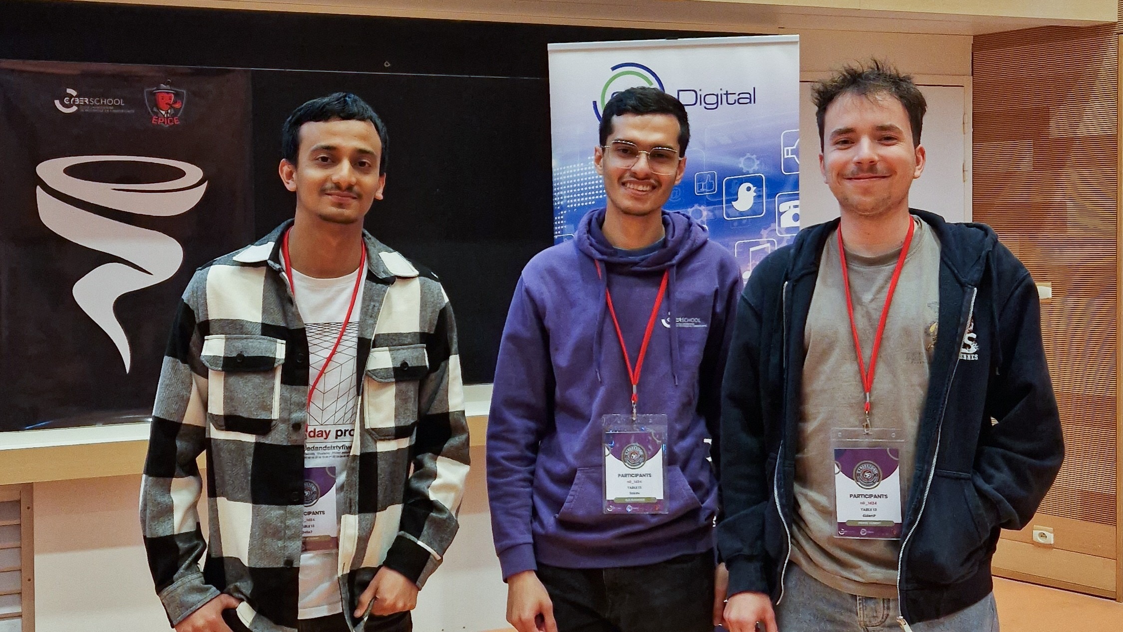 Trois gagnants du CTF