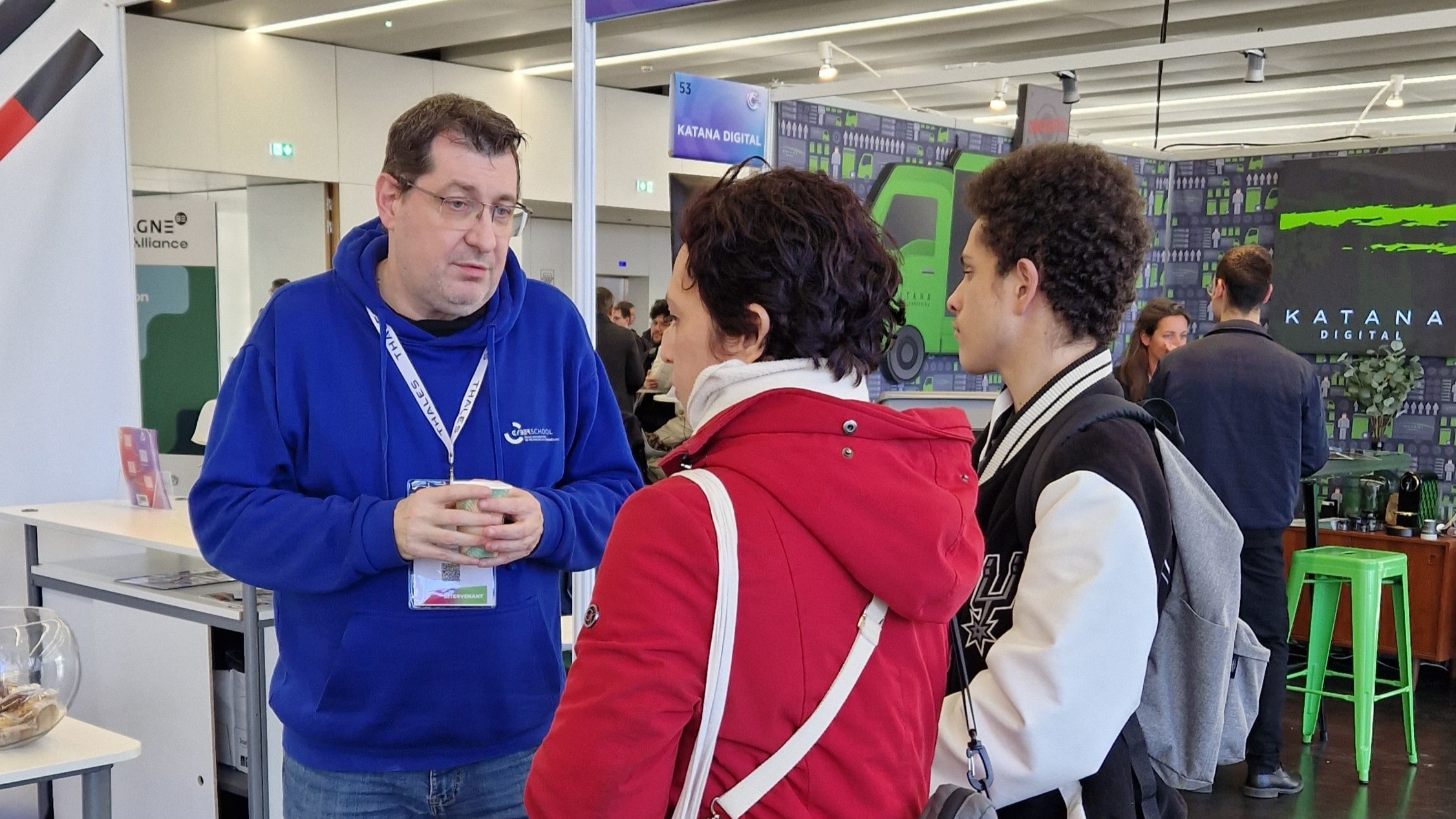 discussion sur le stand