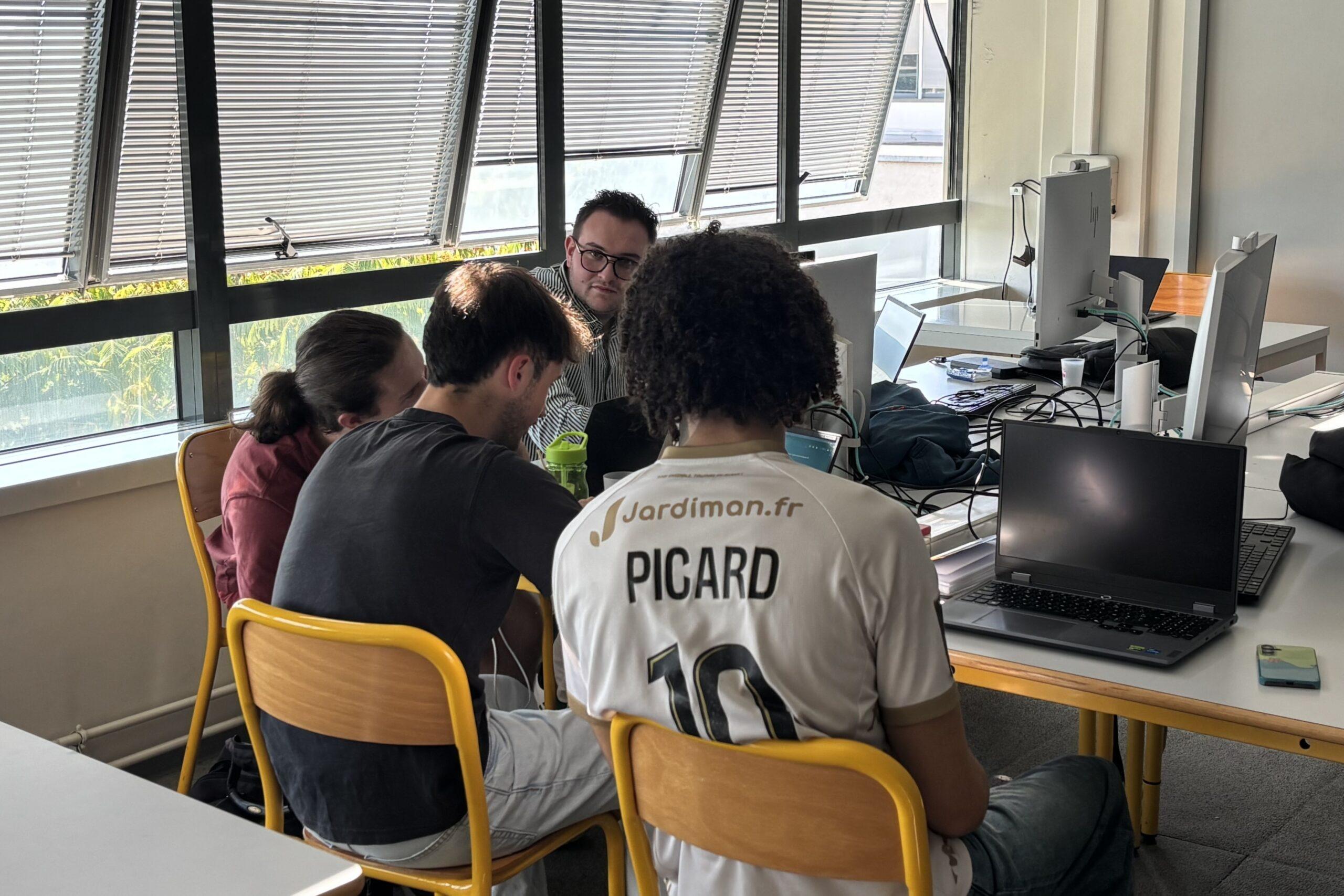 étudiants lors de l'exercice